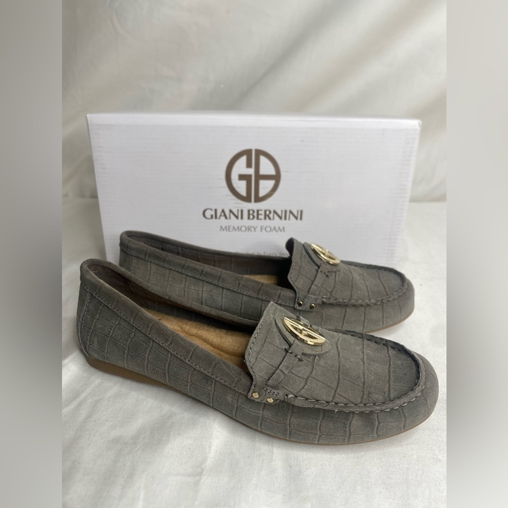 Giani Bernini Memory Foam DailyN2 Loafers 8.5W Wide Coshioned Walking Shoe Flat - Picture 3 of 10